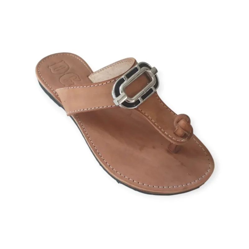 Chinelo Feminino em Couro